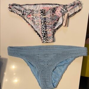 Victoria's Secret Multicolor and Blue PAC sun bikini bottoms